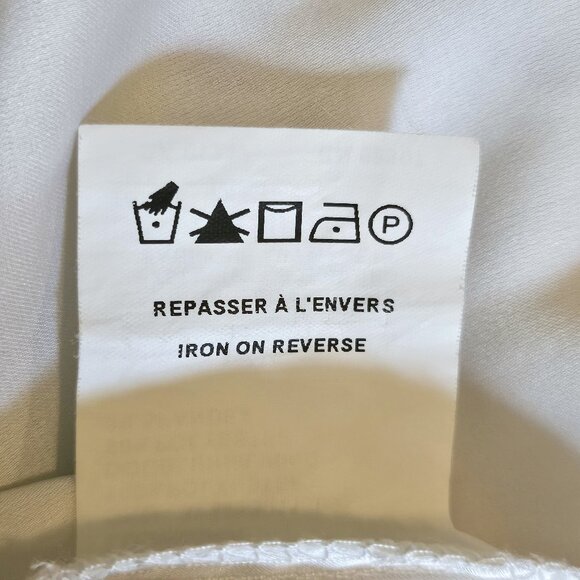 LE CHATEAU White & Blue Floral Strapless High-Low Hem Mini Dress Size Medium - Picture 9 of 9